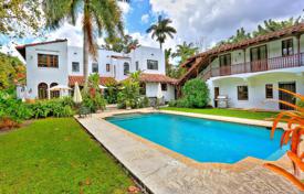 Luxury two-story villa with an outdoor pool, a garage, a private garden and a terrace, Coral Gables, USA for 2,347,000 €