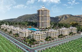 New apartments in a luxury gated residence with swimming pools, an aquapark and a cinema, Alanya, Turkey for $112,000
