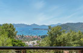 Sea-view villa in Göcek (30 km from Fethiye and 20 km from Airport) with sauna, Turkish bath jacuzzi, in a gated complex next to forest for $1,358,000