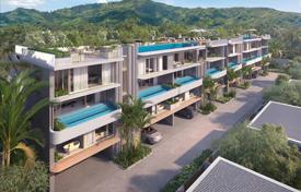 Gated complex of townhouses with swimming pools on the first sea line, Bang Tao, Phuket, Thailand for From $3,013,000